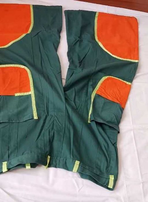 Рейв панталон в зелено и орнжево, мъжки, М (~30)