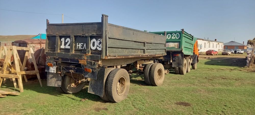 Камаз прицеппен бірге