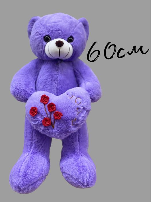 Плюшевый мишка в ассортименте 60см