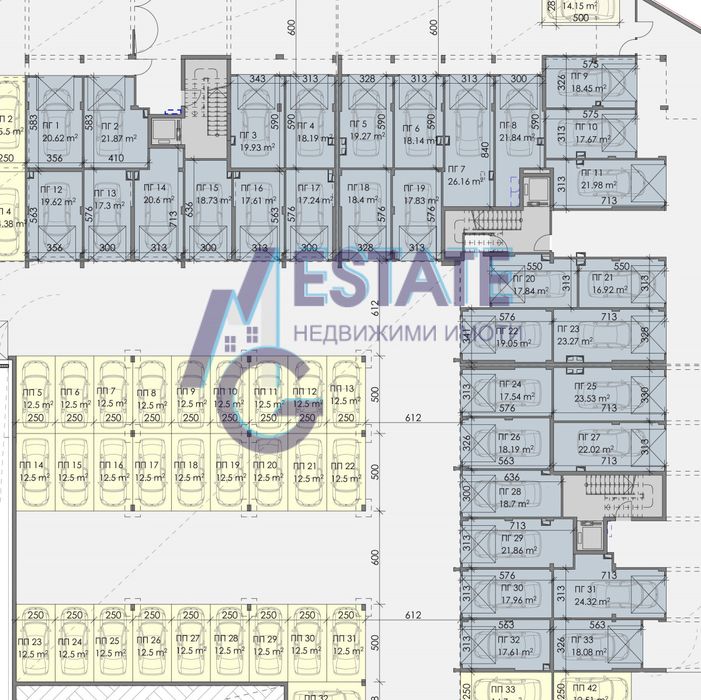 Продава откритозакрито паркомясто и гараж в ж.к Меден Рудник - зона В