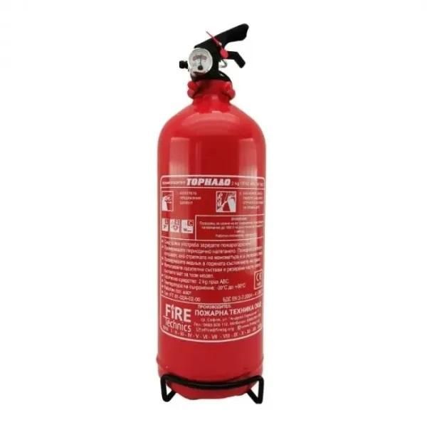 пожарогасител с прах fire abc торнадо/ 2 кг задължителен за гърция ...