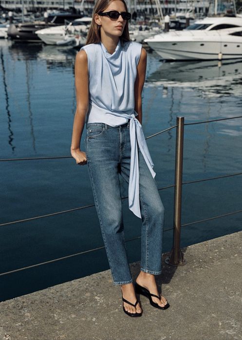 Zara mom-fit дънки, размер 36
