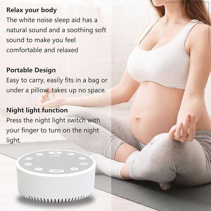 Машина за бял шум с нощна светлина с  6 звука Bogutongjin