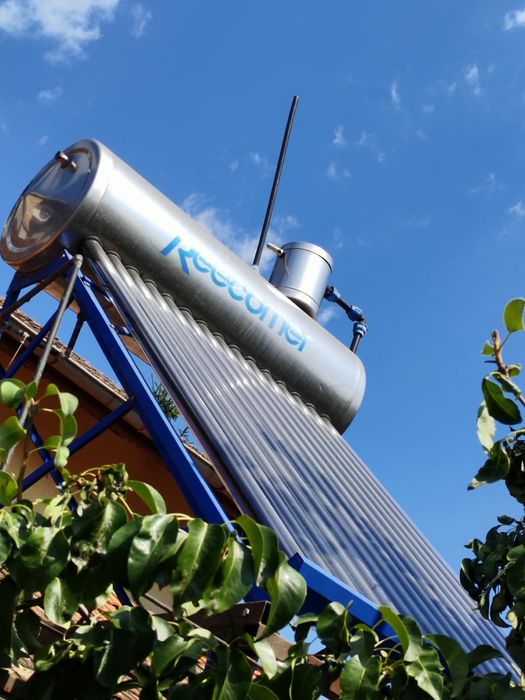 Panou solar Reecomer pt apa calda, otel, 15 tuburi, presurizat, 125 l