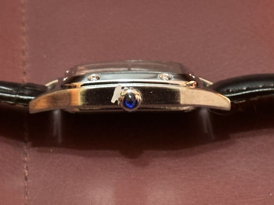 Нов Cartier Santos Часовник с Кожена Каишка