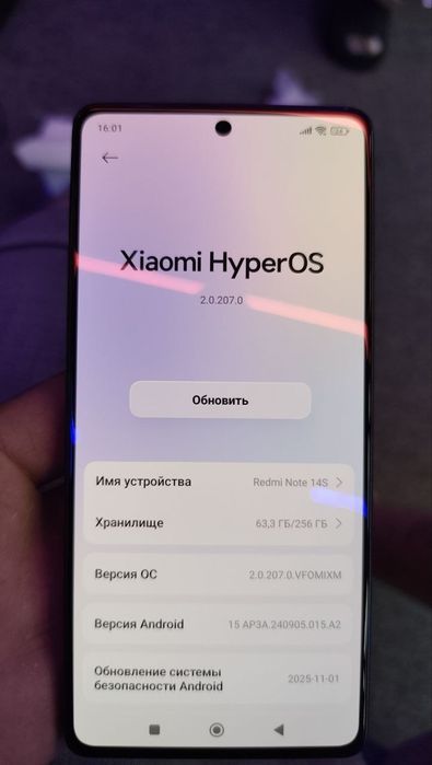 Redmi note 14s 256 gb в идеальном состояние без коробки