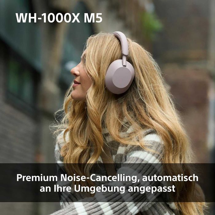 Нови Bluetooth Безжични Слушалки с Микрофон Sony - WH-1000XM5/S, ANC
