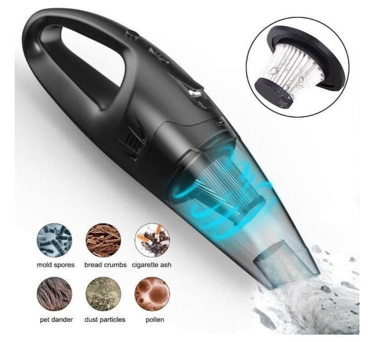 Aspirator auto fara fir, aspirare umeda si uscata, putere 120 W