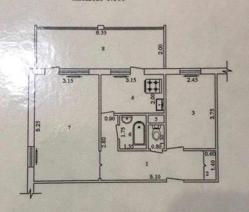 Продается 2-х ком квартира. Карасу-1.