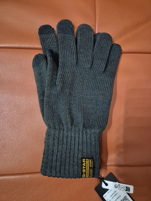 Manusi bleumarin/gri inchis pentru barbati, marca G-Star RAW, noi