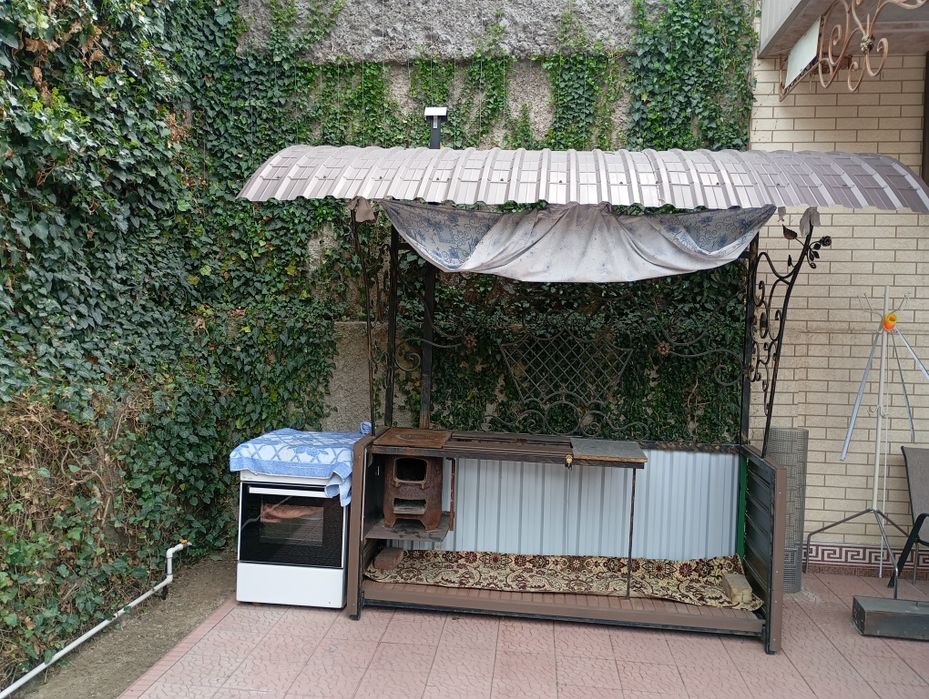 Барбекю мангал с навесом