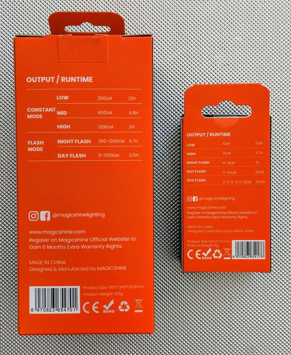 Фар и Стоп за велосипед Magicshine Allty 1200U, стоп SeeMee 50 V2.0