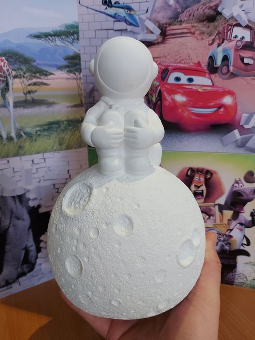 Копилка для раскраски космонавт гипсовая копилка