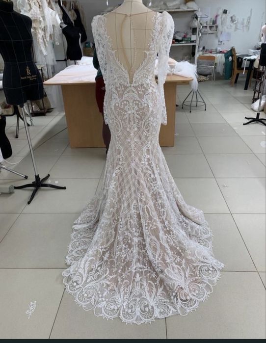 Vand rochie de mireasa cusuta manual. Voal 5 m