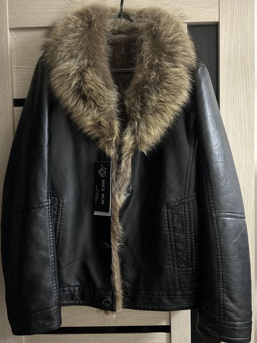 Зимняя мужская дубленка