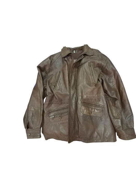 Мъжко кожено яке Leather Fashion – Естествена кожа (Размер 52 / XL)