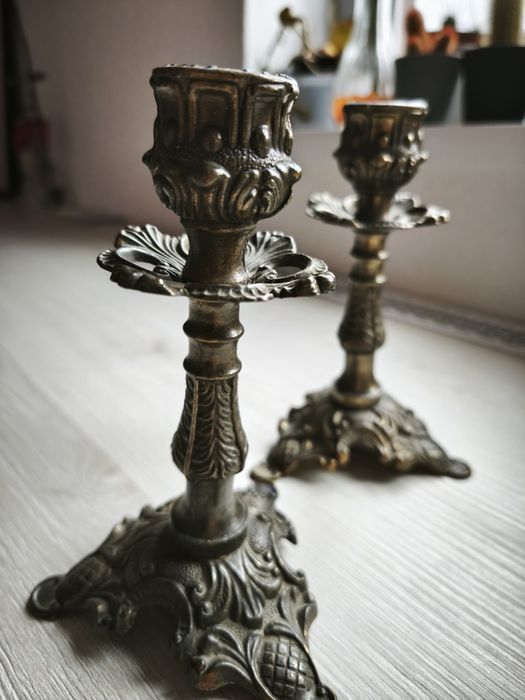 Set sfesnice lumanari vechi aprox 1900.