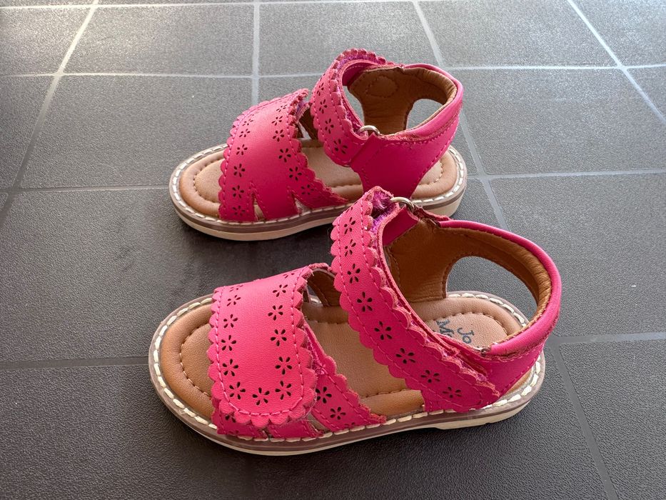 Бебешки кожени сандали JoJo Maman Bébé