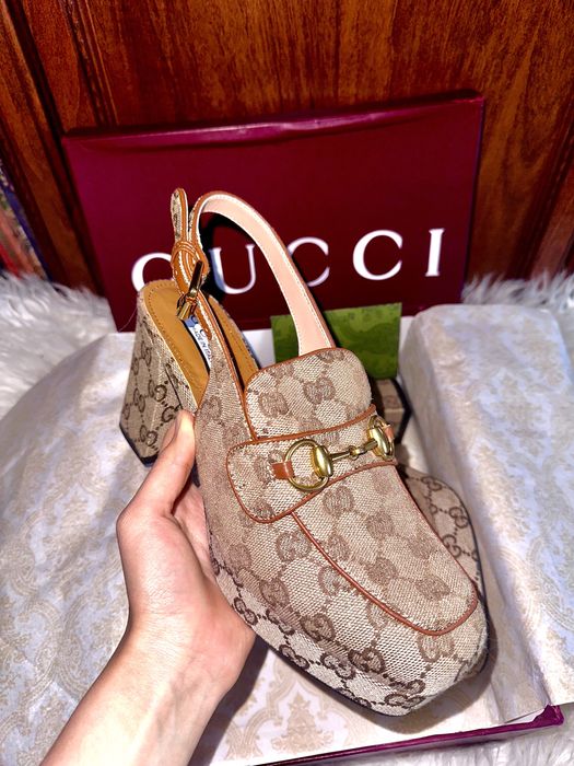 Текстильные туфли Horsebit