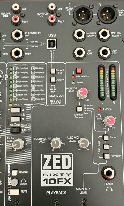 Mixer Allen&heath zed 60-10 fx
