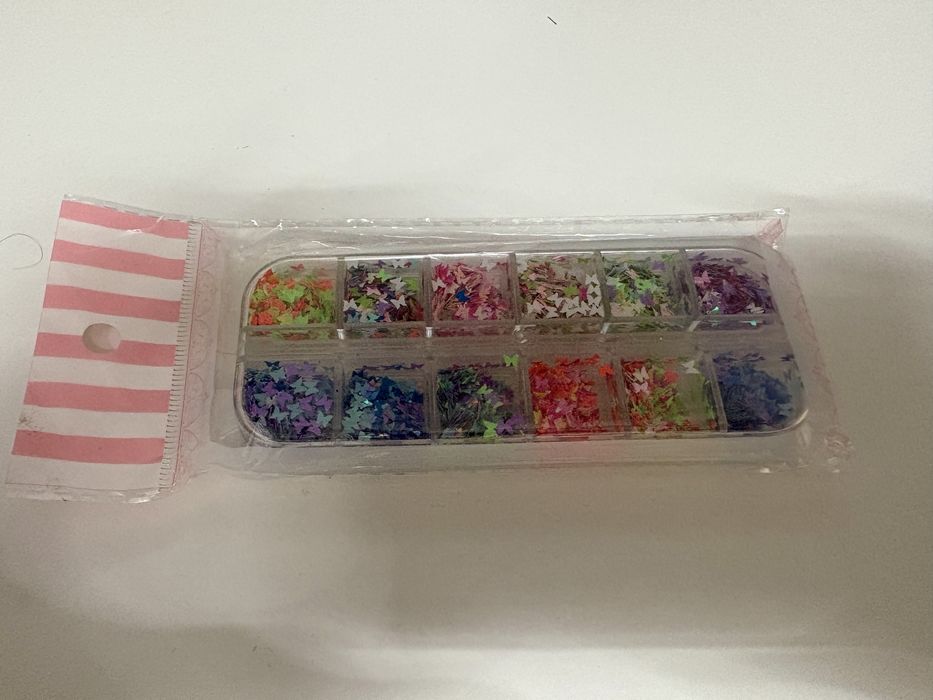 Fluturi strălucitori și colorati pentru unghii – Nail Stickers BJ*