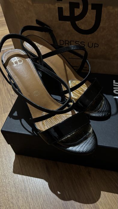 Roccobarocco/ Сандали с ток/дебел/тънък/ ток