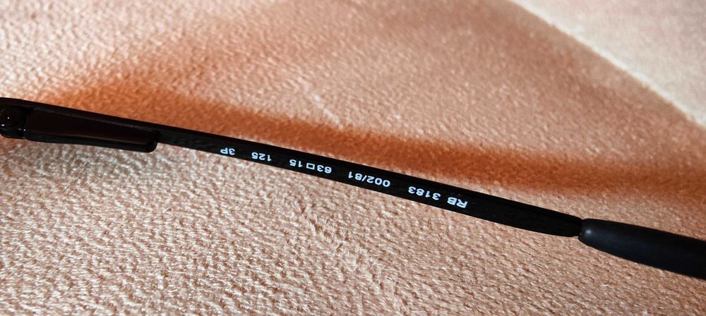 Слънчеви Ray-Ban RB3183 002/81 Polarized 63-15 — перфектни, без следи