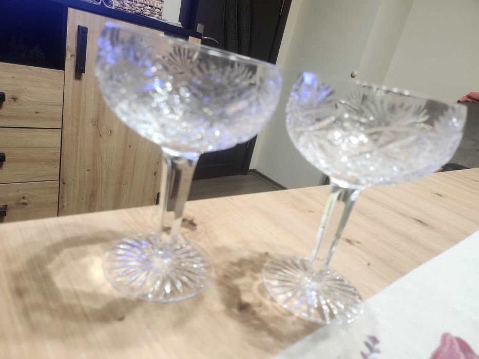 Кристален сервиз за шампанско/сладолед