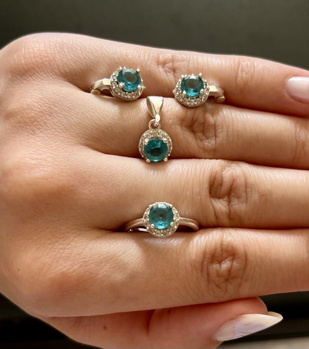 Комплект сребърни бижута