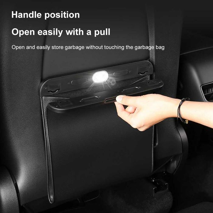 Sac de depozitare obiecte sau gunoi pentru spatarul scaunului auto