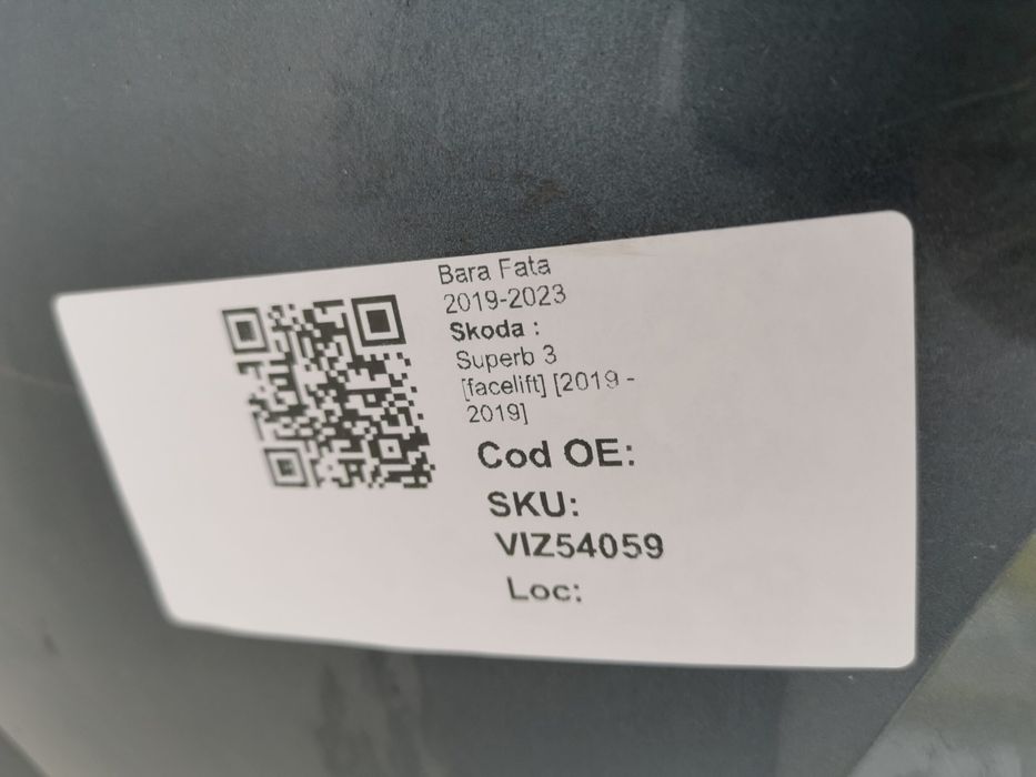 Предна броня - Шкода Суперб 3 [фейслифт] [ - ] Оригинална и в добро съ