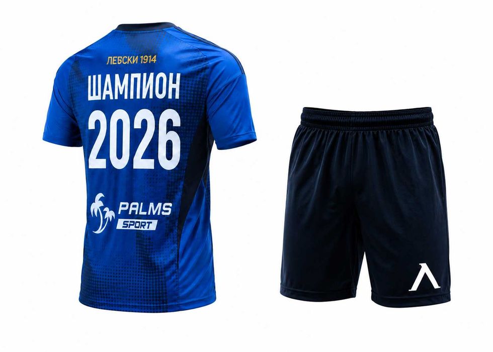New Левски Шампион 2026 Комплект с Чорапи Детски комплект LEVSKI SOFIA