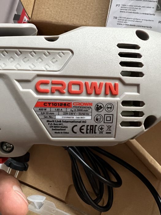 Дрель “crown” 400вт/drel/шруповерт