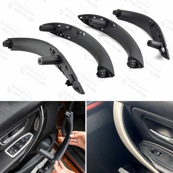 Set 4 manere interior Bmw Seria 3,4 F30,F31,F32,F34,F33,F36,F82  negru