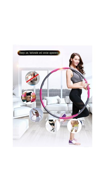 Фитнес масажен обръч за отслабване Armageddon Sports Hula Hoop, 96 см