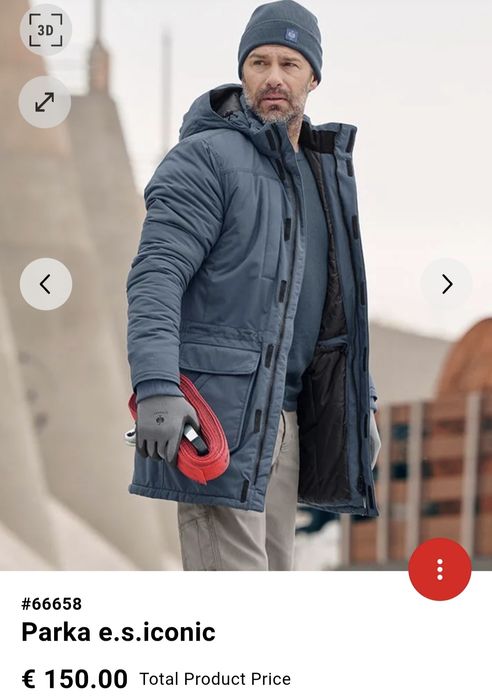 Geaca Engelbert Strauss Parka Iconic mărimea 2XL bărbat șantier lucru