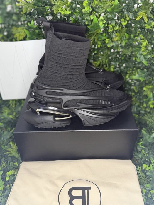 Adidași/Sneakers Balmain Unicorn black high tops NEW COLLECTION ‼️