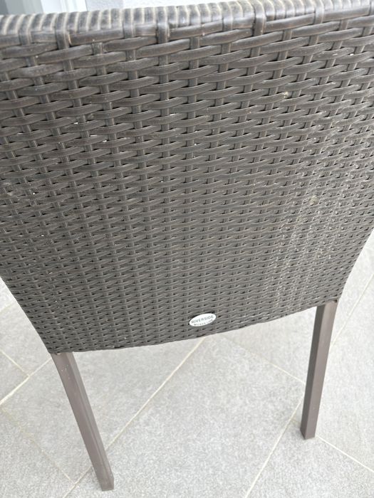 Scaune terasa ratan set 2 buc