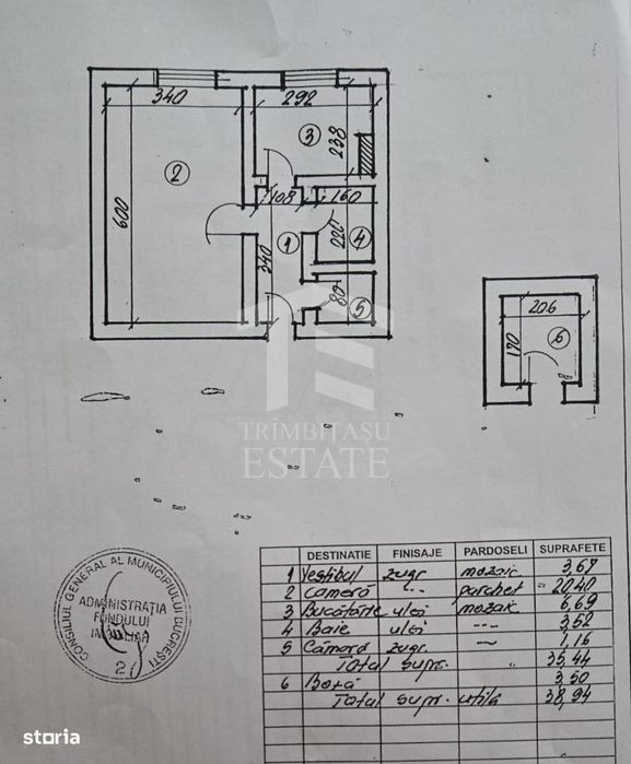 Garsoniera decomandata | Centrala proprie | 2 minute Metrou Brancovean