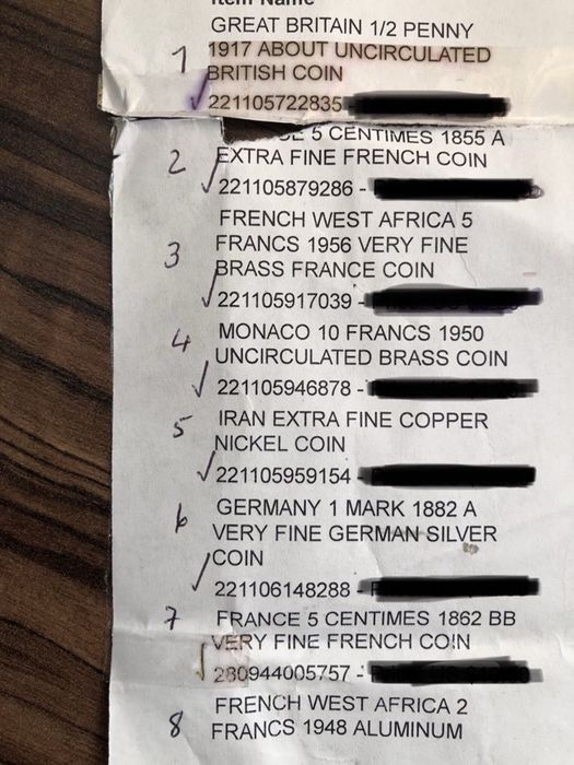 Набор из 12 монет. Разные года.