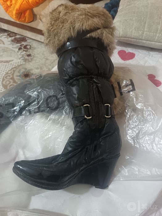 Сапоги натуральный мех, подарок с Германии, очень хорошего качества,,,