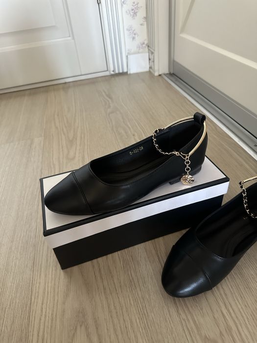 Chanel балетка чёрный