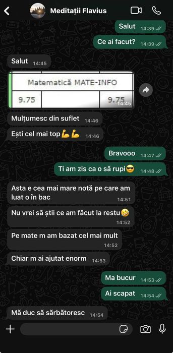 Meditații MATEMATICĂ  Online - Rezultate reale, nu promisiuni