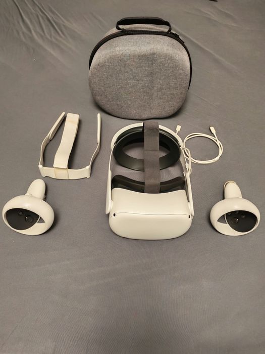 Cască VR Meta, Oculus Quest 2 (128 GB) – Stare Foarte Bună + Accesorii+baterie externa