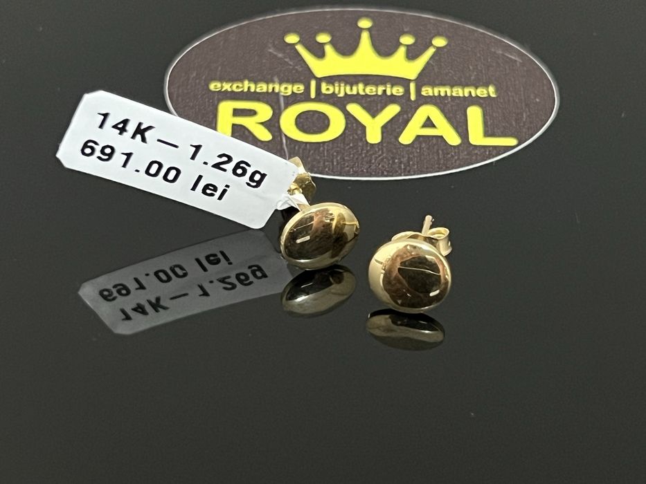 Bijuteria Royal CB : Cercei copil aur 14K  1,26 grame