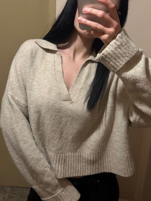 Къс пуловер Bershka