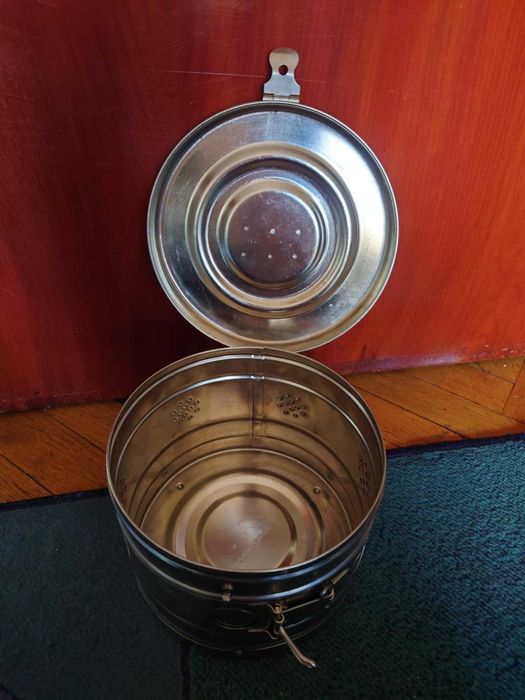 Барабан за стерилизация с капак Зема София, неръждаема стомана