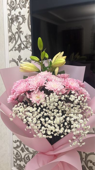 Букет из хризантем