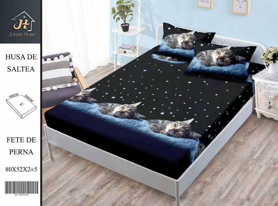 Lenjerie de pat digitala 3 piese finet