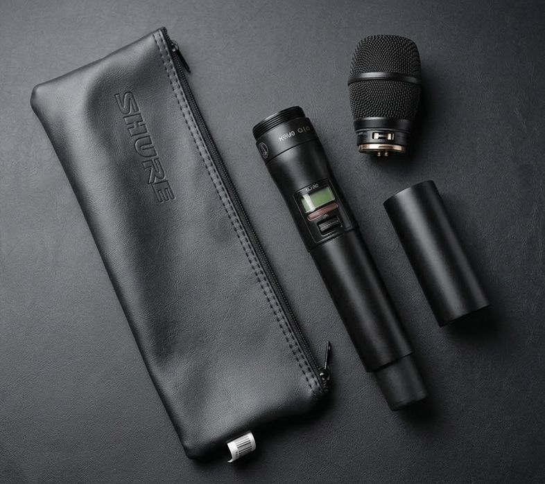 Vand microfon audio wireless shure KSM9HS cu husa de piele